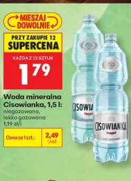 Woda niegazowana Cisowianka