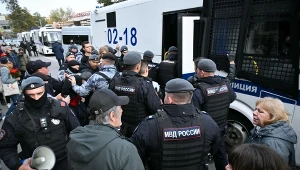 Krzyczeli "precz z carem", ponad 60 osób zatrzymanych. Wiec w Moskwie