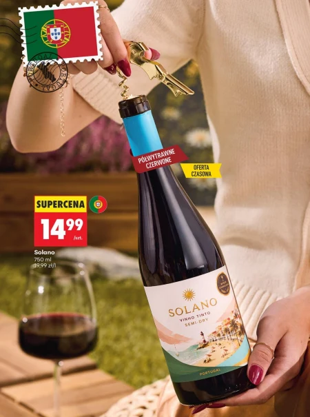 Напівсухе вино Solano