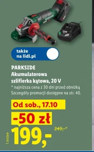 Szlifierka kątowa Parkside