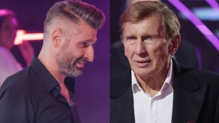 Piotr Gumulec i Jan Englert w "Tańcu z gwiazdami"