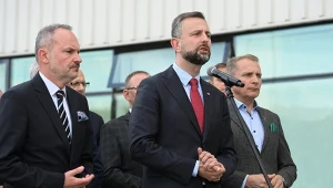 Władysław Kosiniak-Kamysz podczas konferencji prasowej w Świdniku