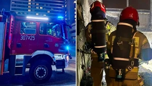 Nocny pożar w Szpitalu Rydygiera w Krakowie