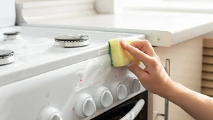 Owiń lepkie kurki na kuchence i poczekaj. Cały brud zejdzie od ręki