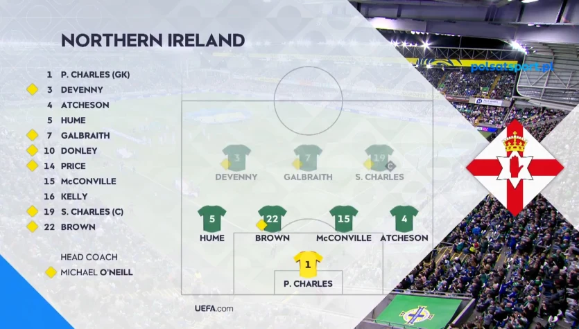 Irlandia Północna - Gruzja. Skrót meczu. WIDEO