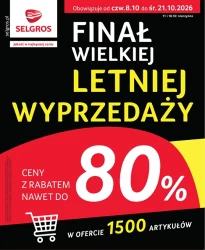 Final wielkiej letniej wyprzedaży! - Selgros Cash&Carry