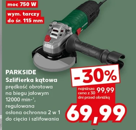 Кутова шліфувальна машина Parkside