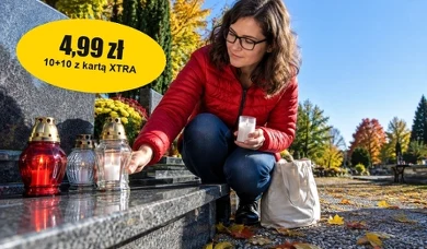 Znicze w Kauflandzie od 8.10: wkład Angela za 2,50 zł przy 10+10 gratis z kartą XTRA