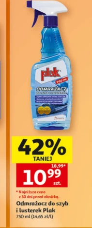 Odmrażacz do szyb Plak