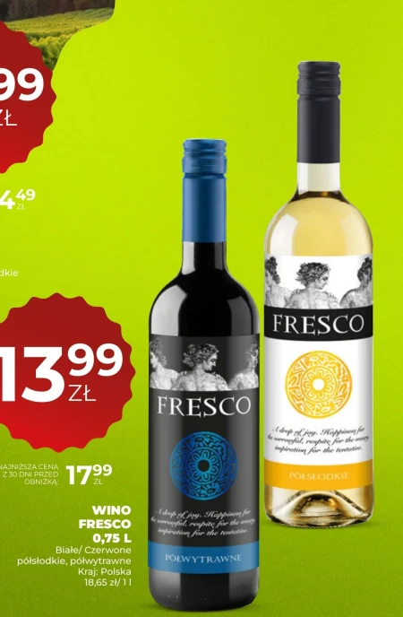 Напівсолодке вино Fresco