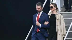 Donald Trump junior z żoną Bettiną Trump