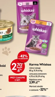 Karma dla kota Whiskas