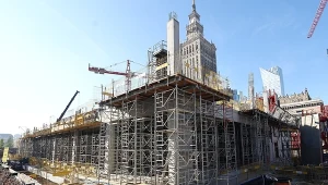 Zmiany w wyglądzie nowej siedziby teatru TR Warszawa.