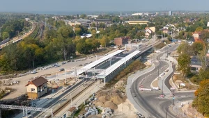 Prace przy węźle Gliwice-Łabędy