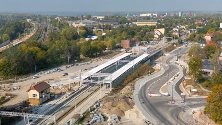 Prace przy węźle Gliwice-Łabędy
