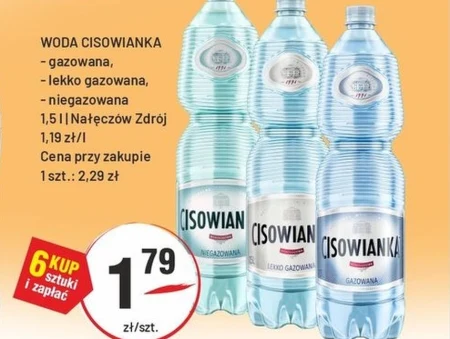Негазована вода Cisowianka