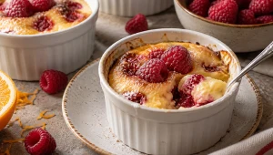 "Zabaione" z malinami