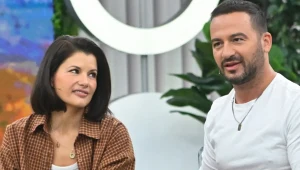 Agnieszka Sienkiewicz i Stefano Terrazzino w "halo tu polsat"