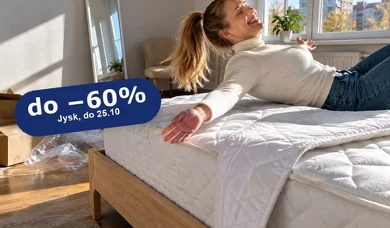 Jysk obniża ceny do 60%. Materac za 850 zł zamiast 2299 zł, lustro za 215 zł