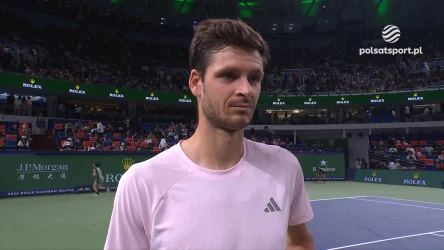 Hubert Hurkacz dumny po pokonaniu Djokovicia. "Walczymy dalej". WIDEO