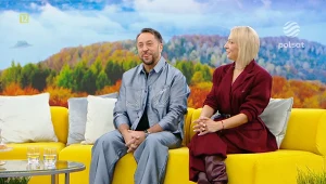 Magda Narożna i Marcin Miller przed Roztańczonym PGE Narodowym