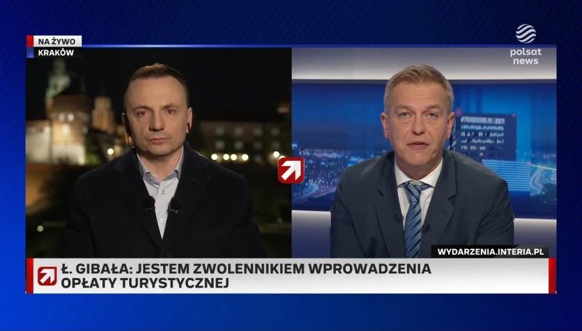 Gibała w ''Gościu Wydarzeń'' mówi o opłacie turystycznej w Krakowie: W mojej wersji to jest 20 zł za każdy nocleg