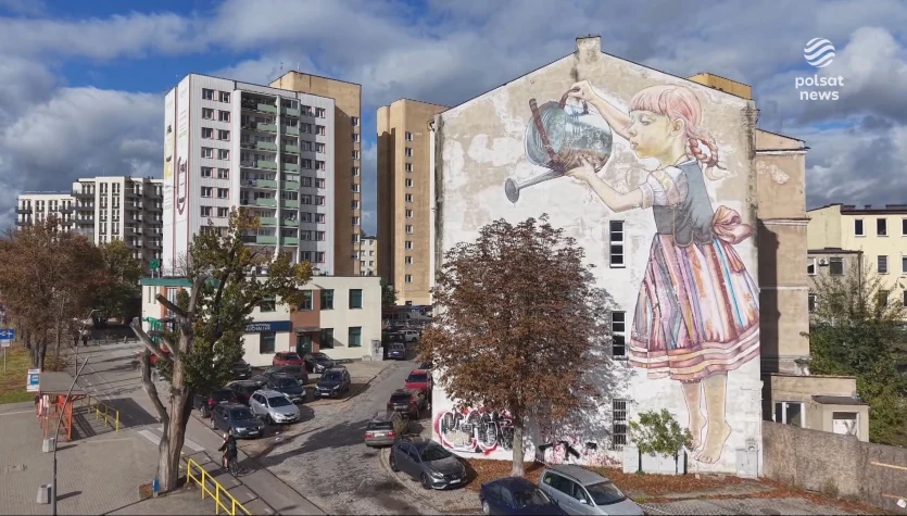 "Wydarzenia": Słynny mural niszczeje. Kopiują go na całym świecie
