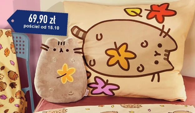 Pusheen w Biedronce od 12.10. Pościel za 69,90 zł dopiero od czwartku