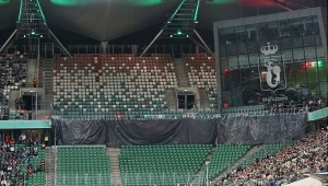 Protest piłkarzy Wisły Kraków na stadionie Legii. Wszystko się nagrało