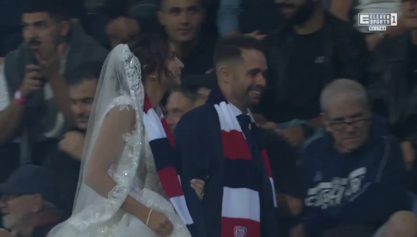 Para młoda celebruję na meczu Cagliari (Eleven Sports) WIDEO