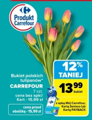 Bukiet tulipanów Carrefour