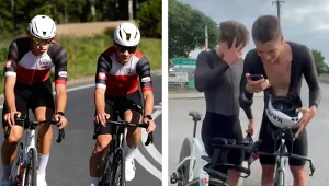 Semirunnij wsiadł na rower i zawstydził kolarzy. Trener reaguje na nokaut