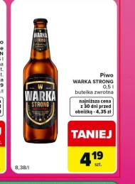 Piwo Warka Strong
