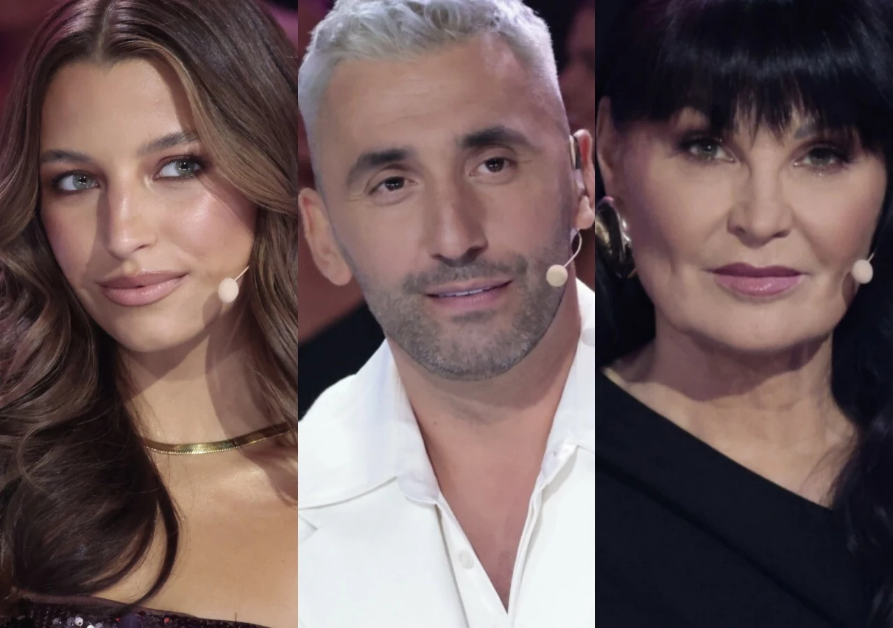 Julia Wieniawa, Rafał Maserak, Iwona Pavlović Julia Wieniawa, Rafał Maserak i Iwona Pavlović na planie programu "Taniec z gwiazdami".
