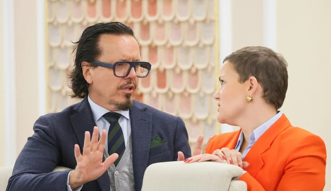 Minister aktywów państwowych Wojciech Balczun i minister kultury Marta Cienkowska