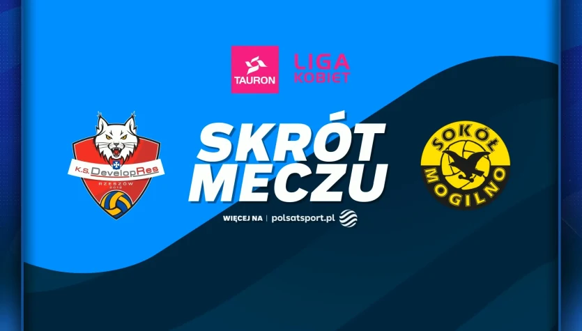 Developres Rzeszów - Sokół & Hagric Mogilno. Skrót meczu. WIDEO