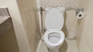 Nie spłukuj wody z podniesiona klapą. Zobacz, co dzieje się nad muszlą