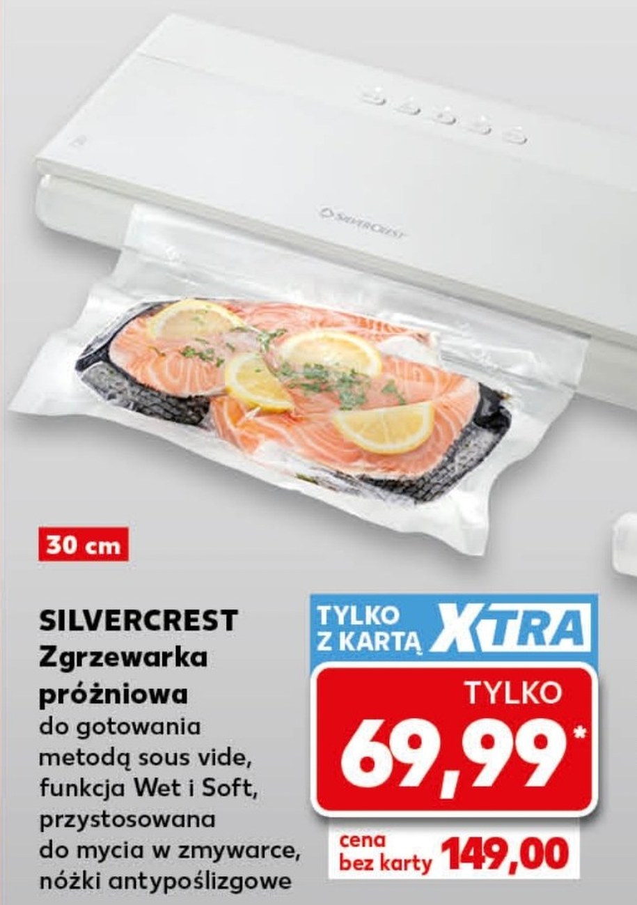 Biała zgrzewarka próżniowa SilverCrest za 69,99 zł z Kaufland Card XTRA w gazetce Kauflandu