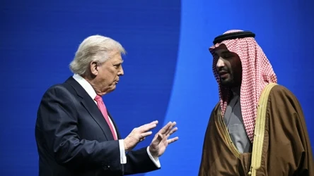 Donald Trump z saudyjskim następcą tronu Mohammedem bin Salmanem
