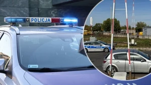 31-latka pozostawiła samochód pod rogatkami przy przejeździe kolejowym