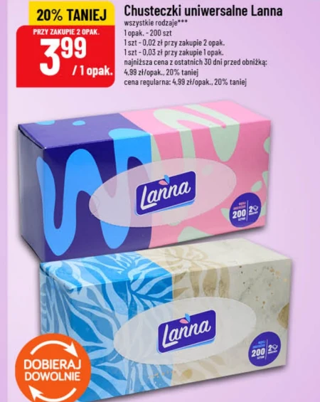 Багатоцільові серветки Lanna