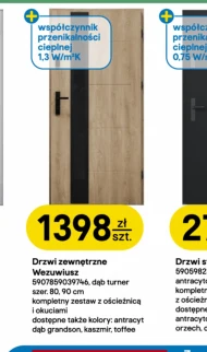 Drzwi zewnętrzne Orzech
