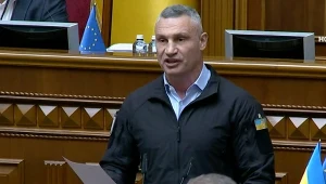 Witalij Kliczko występuje przed Radą Najwyższą Ukrainy
