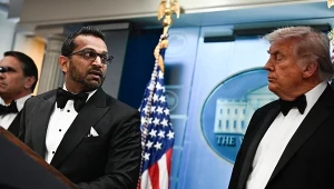 Szef FBI Kash Patel i Donald Trump