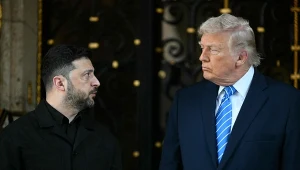 Wołodymyr Zełenski i Donald Trump podczas spotkania