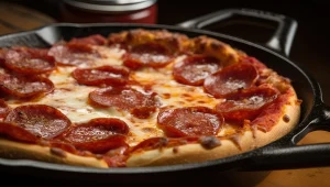 Pizzę na grubym cieście robię na patelni. Smakuje jak z restauracji