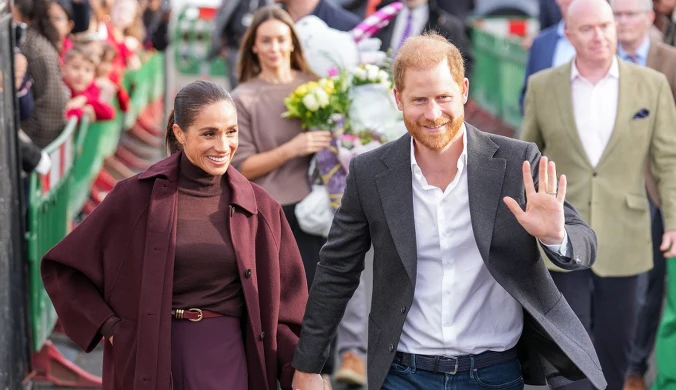 Meghan Markle i książę Harry pojawili się w Nottingham w wyjątkowo dobrych nastrojach