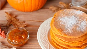  Dzięki purée z dyni placuszki wychodzą delikatne i wilgotne