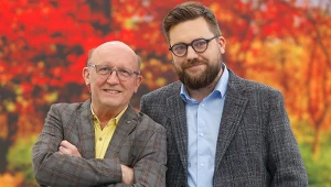 Artur Barciś z synem Franciszkiem w studiu "halo tu polsat"