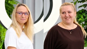 Wioletta Ziarkowska i Ilona Kosiada w "halo tu polsat" przed metamorfozą